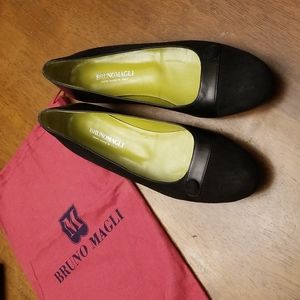 Bruno Magli black leather shoes